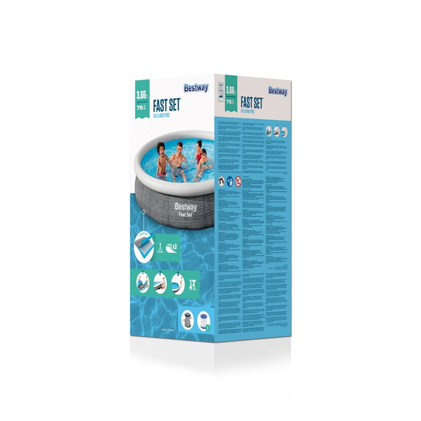 Bestway Fast Set Aufstellpool mit Anleitung