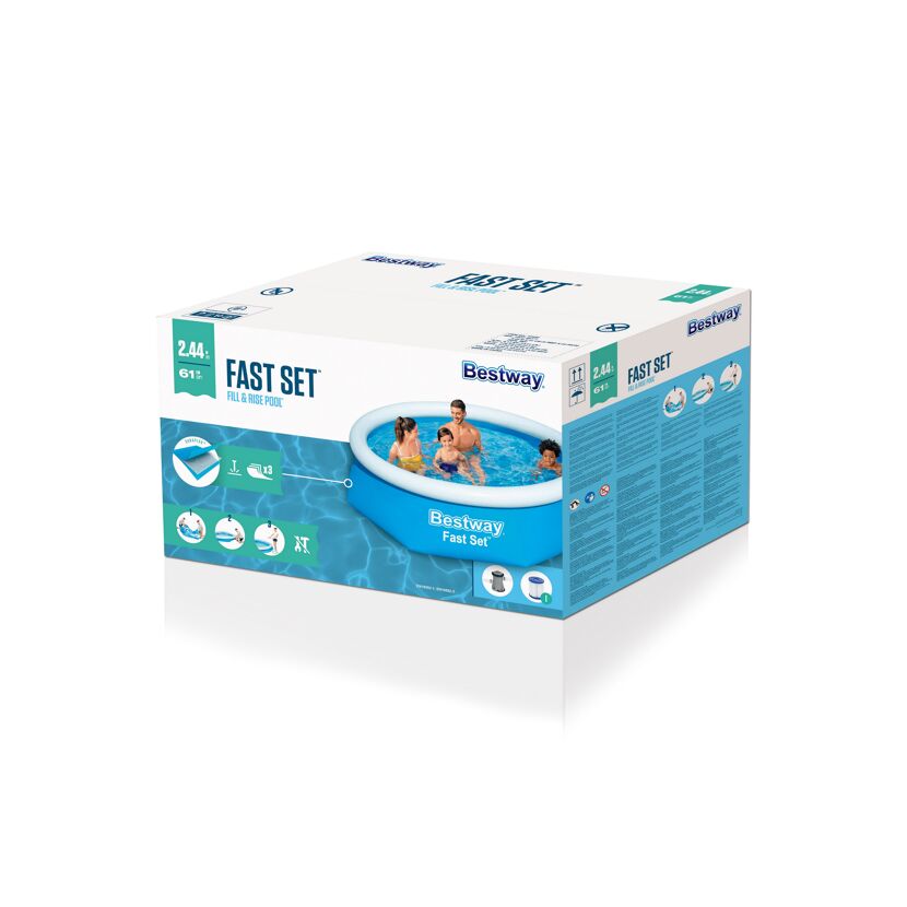 Bestway Fast Set Aufstellpool mit Filterpumpe