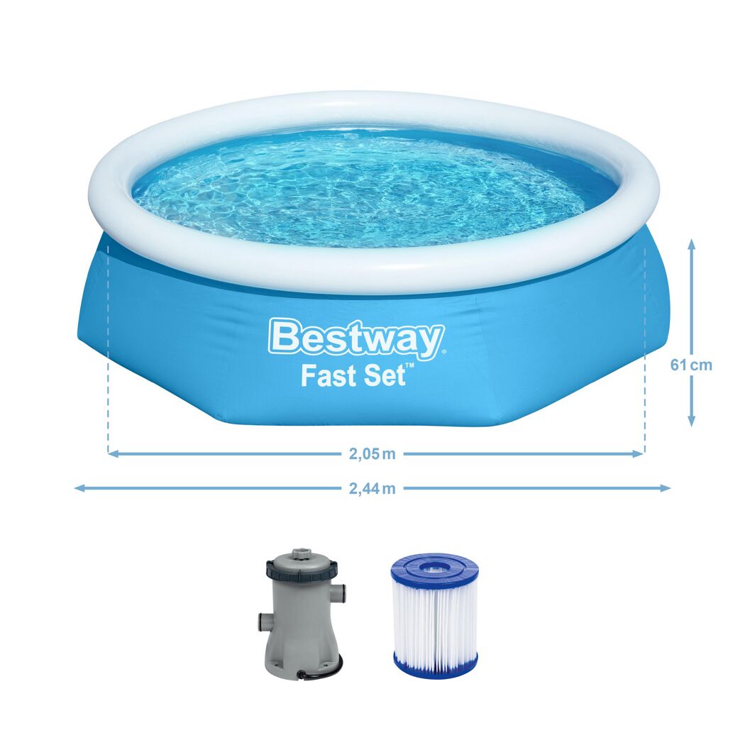 Bestway Fast Set Aufstellpool mit Filterpumpe