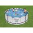 Familie im Bestway Steel Pro MAX Pool