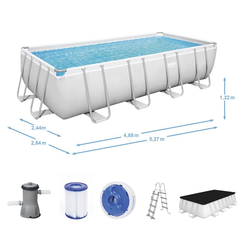 Bestway Power Steel Aufstellpool mit Zubehör