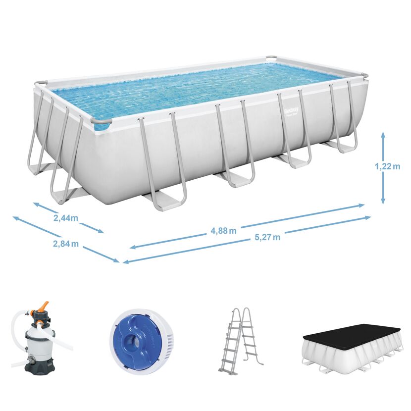 Bestway Power Steel Aufstellpool mit Zubehör