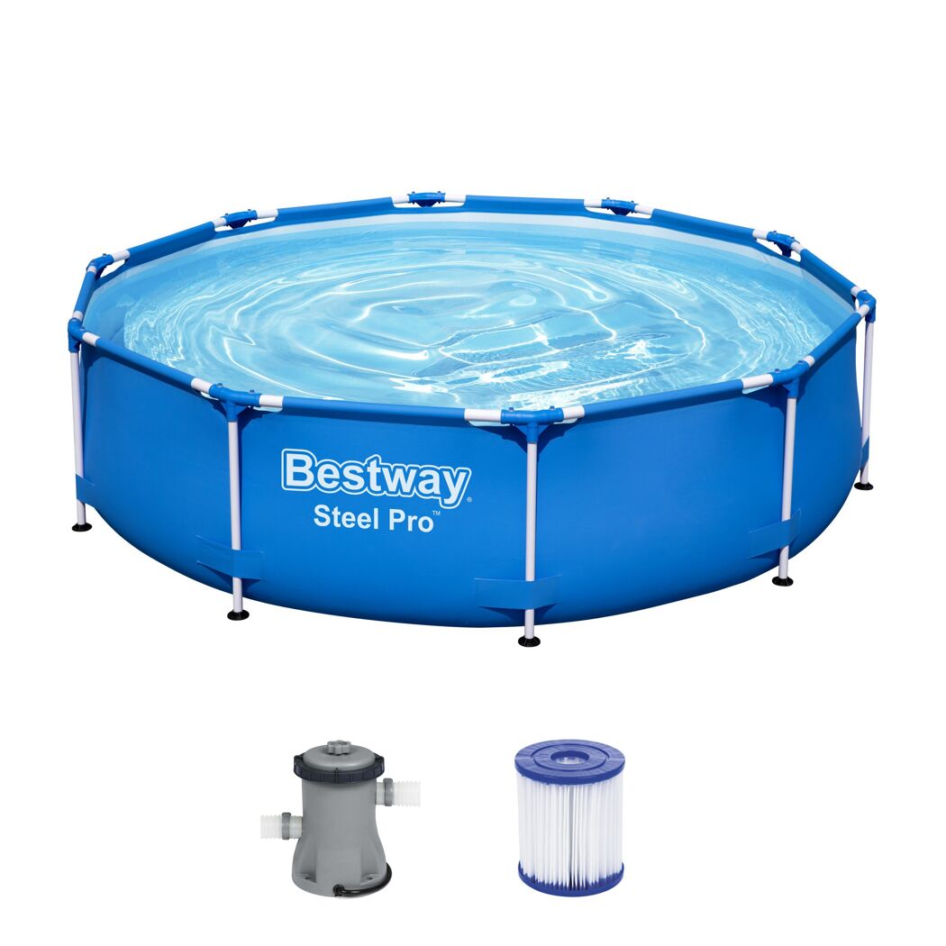 Bestway Steel Pro Aufstellpool mit Filterpumpe und Filterkartusche