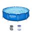Bestway Steel Pro Aufstellpool mit Filterpumpe und Filterkartusche