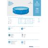 Blauer Bestway Steel Pro Aufstellpool