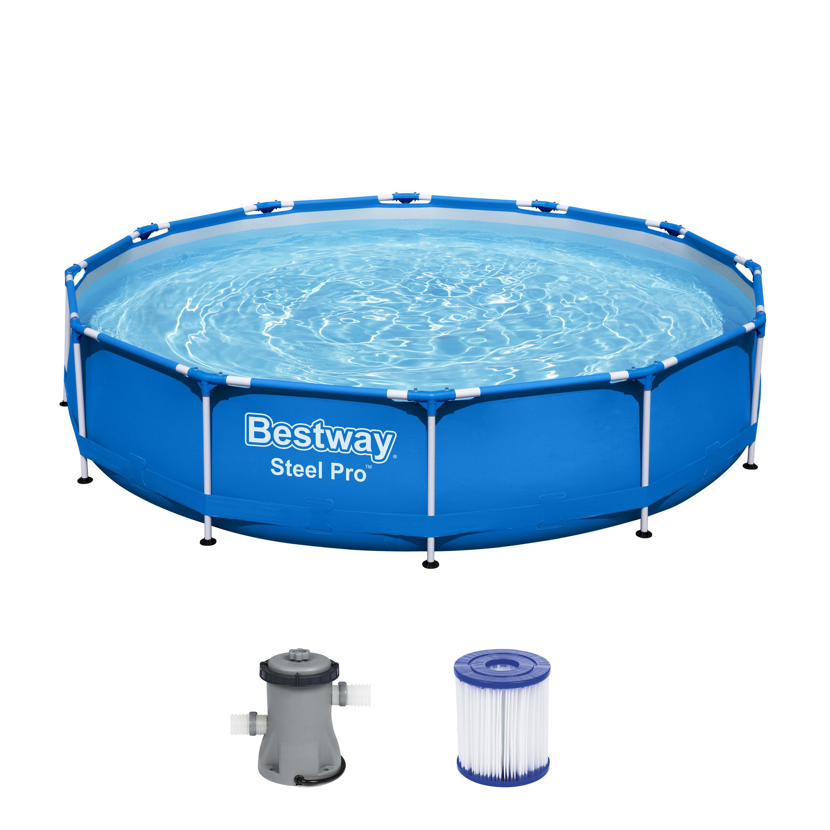 Bestway Steel Pro Pool mit Pumpe und Filterkartusche