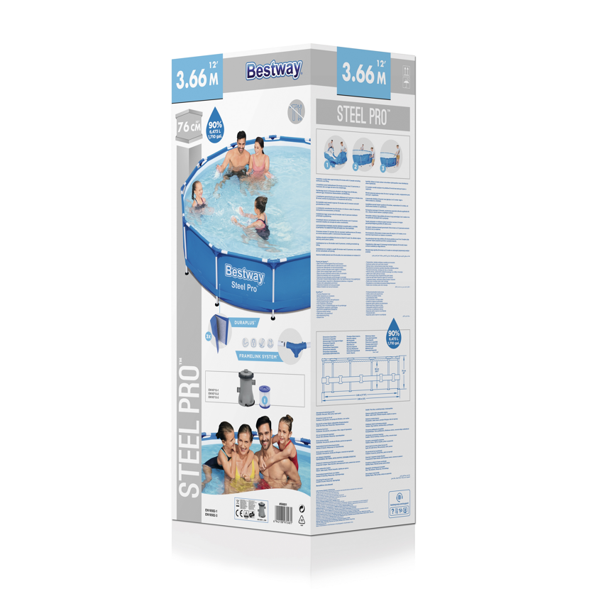 Bestway Steel Pro Pool 3,66 m x 76 cm