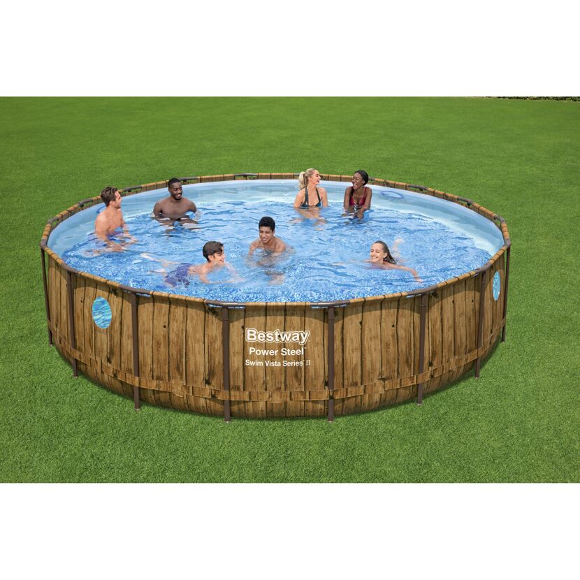 Bestway Power Steel Swim Vista Series II Aufstellpool mit sechs Personen