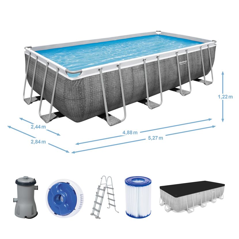 Bestway Power Steel Aufstellpool mit Zubehör