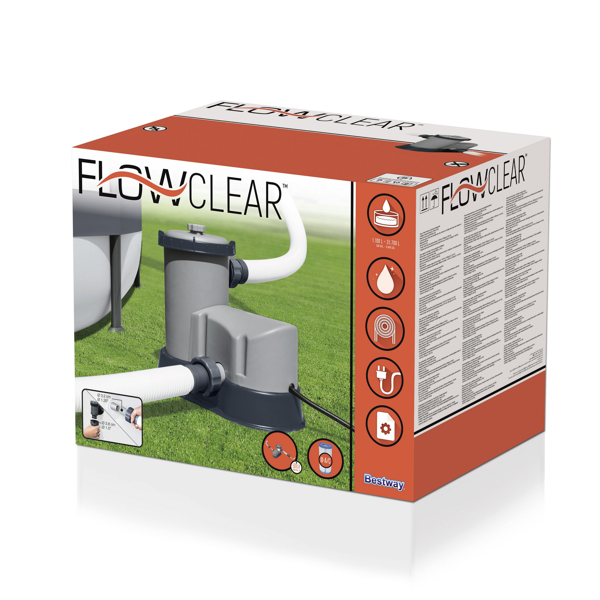 Filterpumpe 'Flowclear™' grau 5.678 l/h , 110 W + product picture