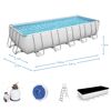 Bestway Power Steel Aufstellpool mit Zubehör.