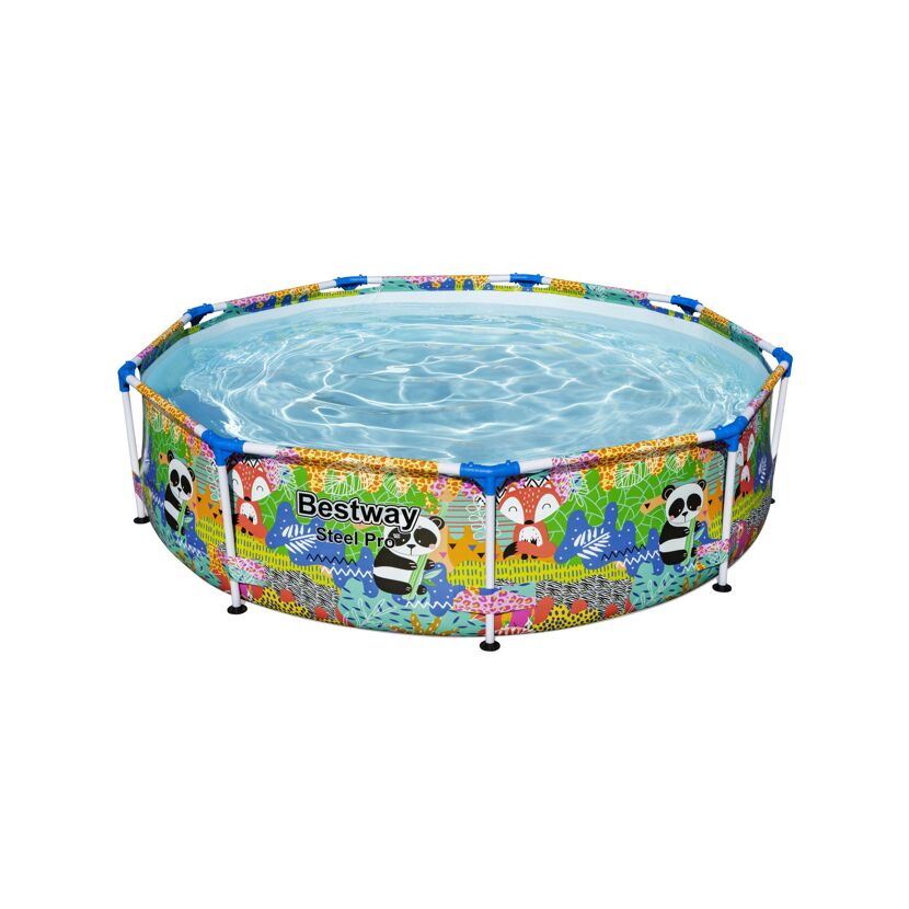Bestway Steel Pro Aufstellpool mit Dschungelmotiv
