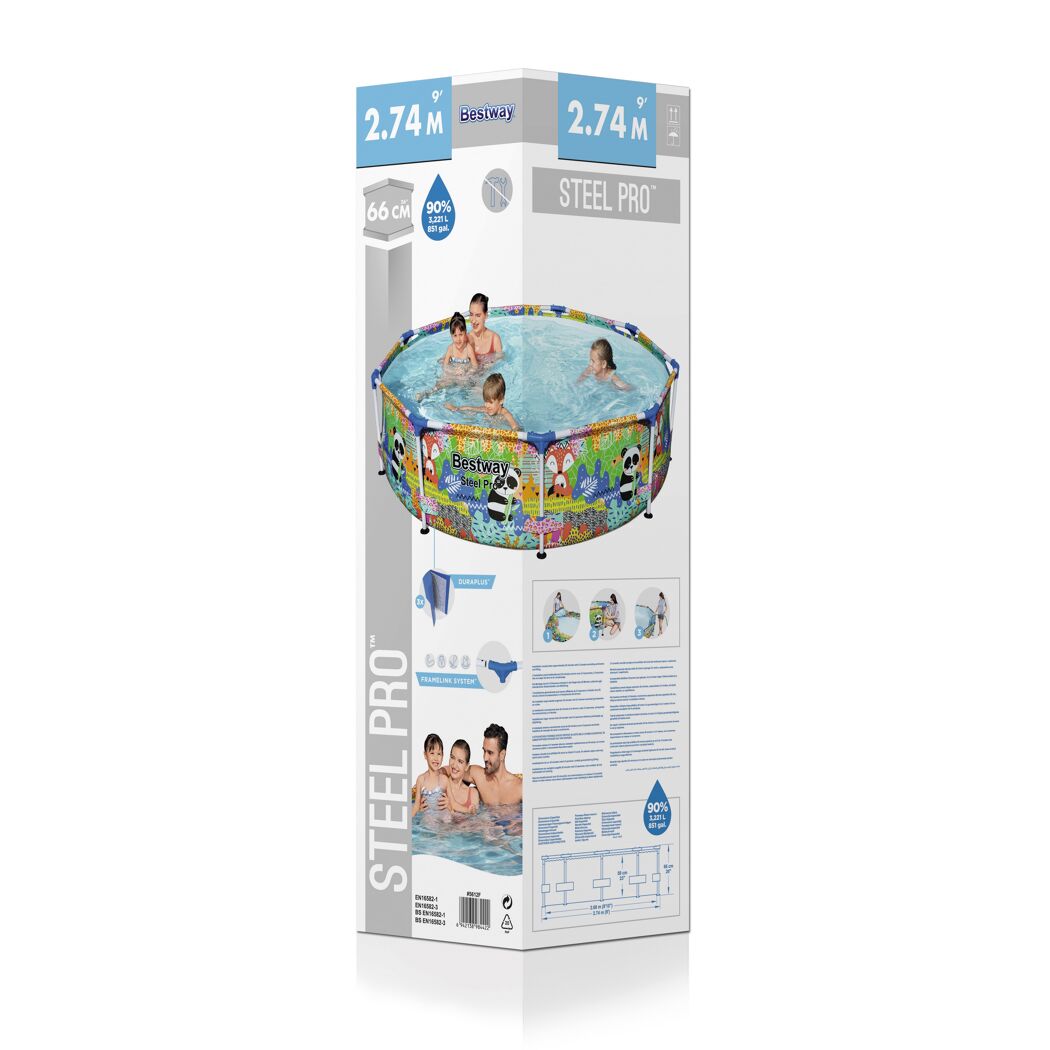 Bestway Steel Pro Aufstellpool mit Kindern