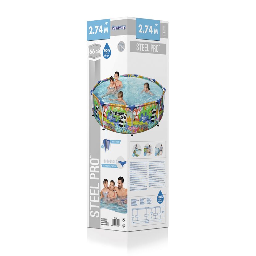 Bestway Steel Pro Aufstellpool mit Kindern