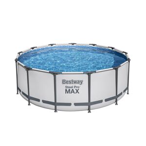 Frame-Pool-Set 'Steel Pro Max' Ø 396 x 122 cm mit Sicherheitsleiter und Filterpumpe