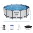 Bestway Steel Pro Max Pool mit Pumpe, Filter, Leiter und Abdeckung