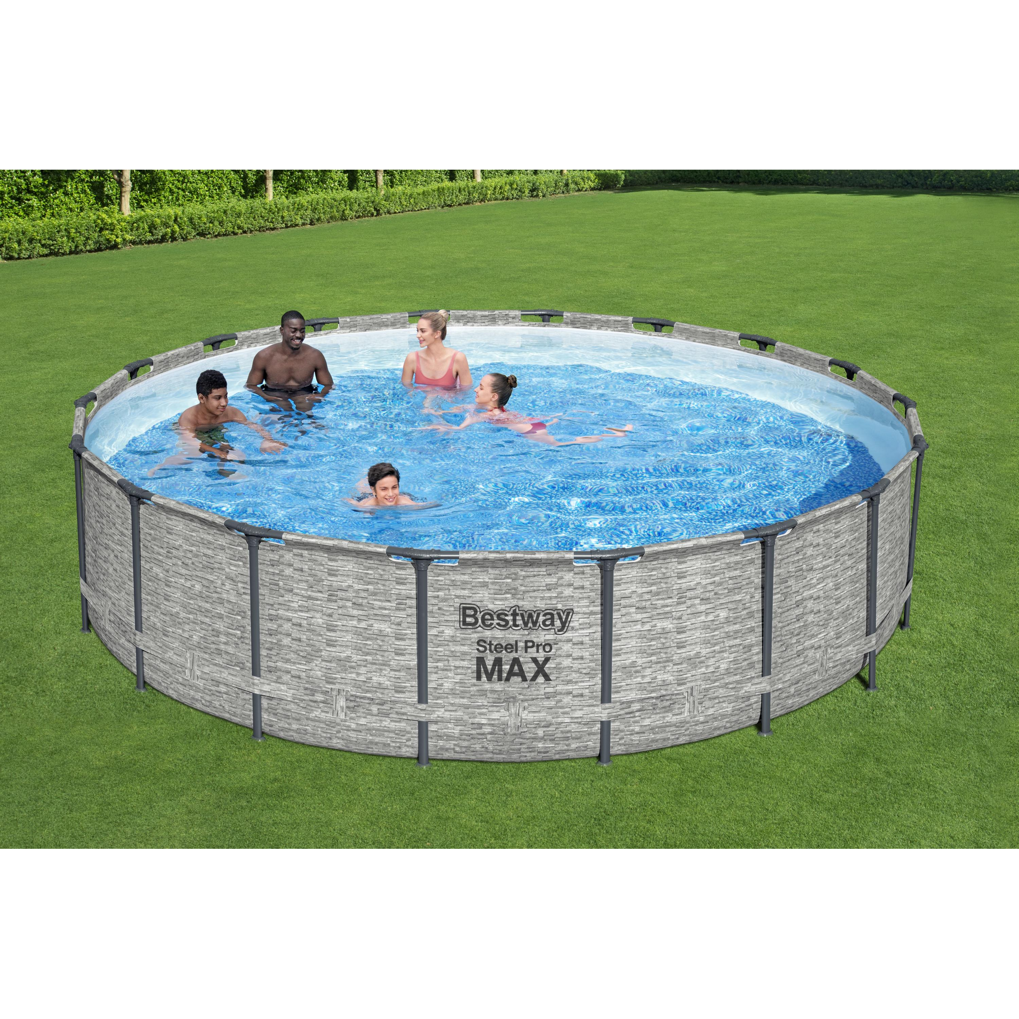 Frame-Pool-Set 'Steel Pro Max' Ø 549 x 122 cm mit Filterpumpe und Sicherheitsleiter + product picture