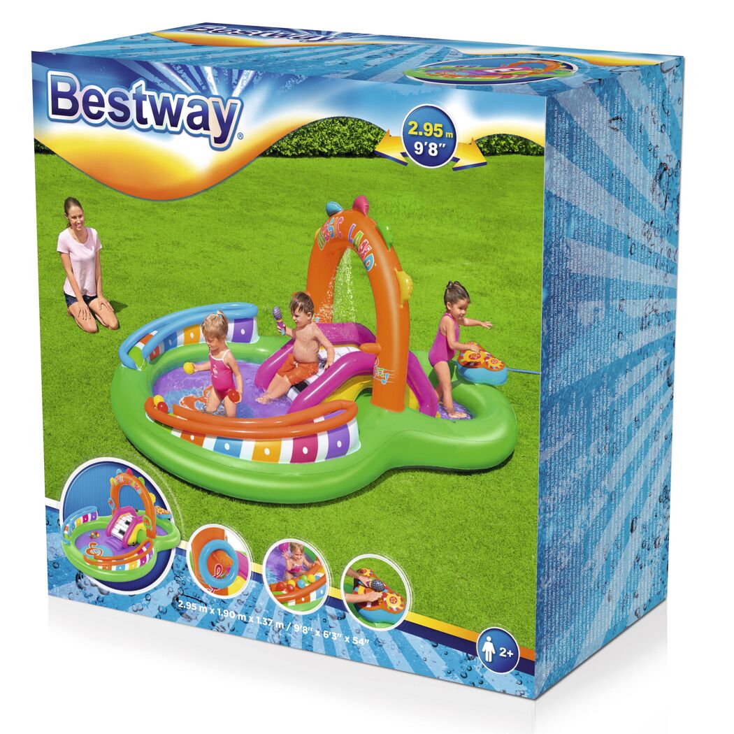 Bestway Wasserspielcenter mit Rutsche und Spielzeug
