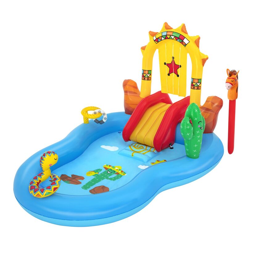 Aufblasbares Wasserspielcenter mit Rutsche