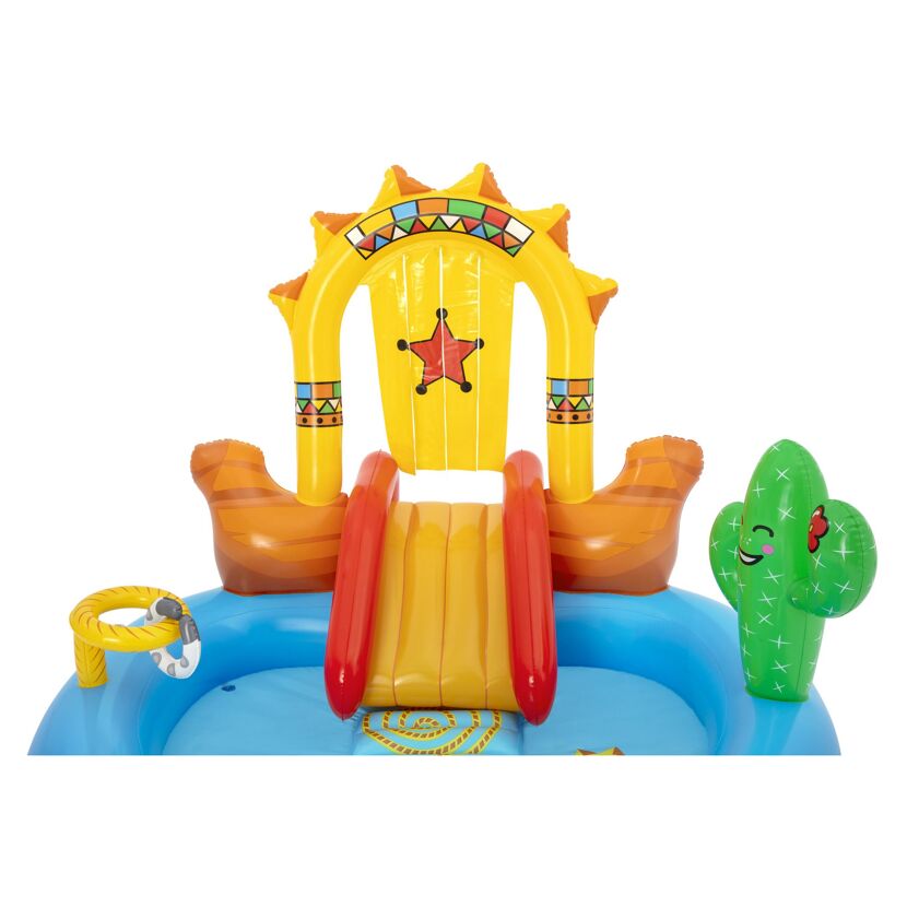 Aufblasbares Wasserspielcenter mit Rutsche