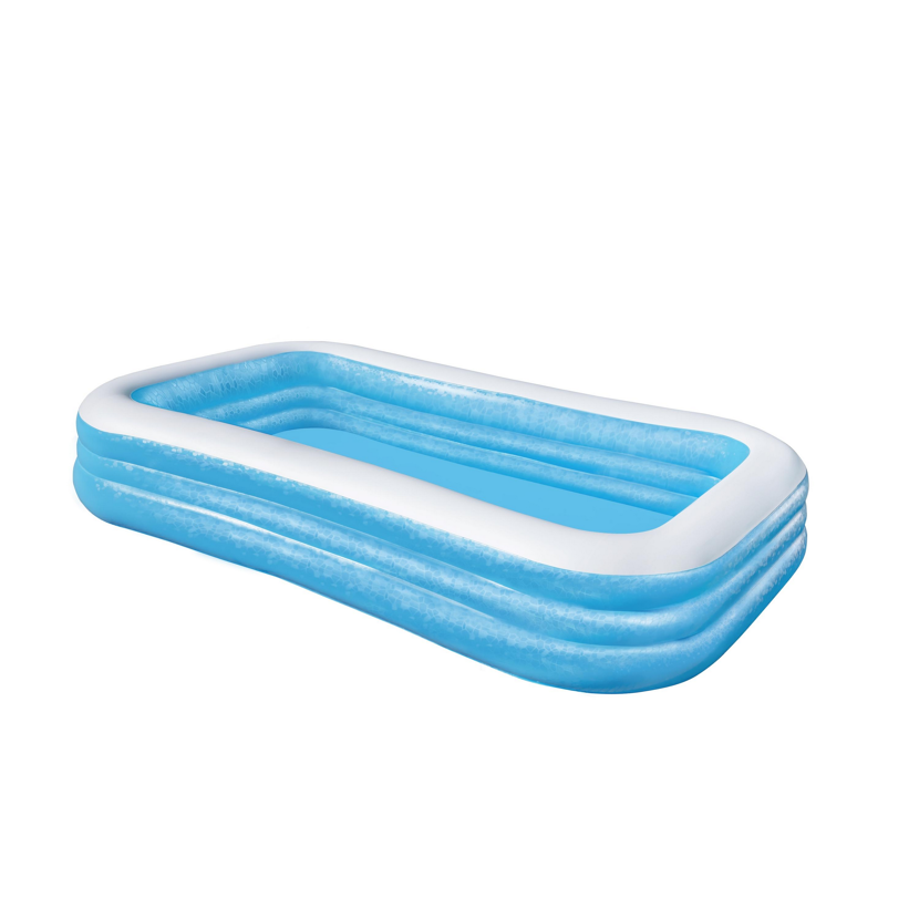 Blauer aufblasbarer Familienpool