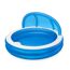 Blauer aufblasbarer Family Pool mit Sonnendach