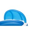 Blauer aufblasbarer Kinderpool mit Sonnendach