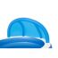 Blauer aufblasbarer Kinderpool mit Sonnendach
