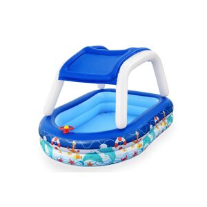 Planschbecken mit Sonnenschutzdach 'Sea Captain' bunt 213 x 155 x 132 cm 282 l