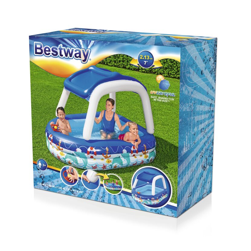 Bestway Family Pool mit Sonnenschutz