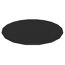 Schwarze runde PVC-Abdeckplane