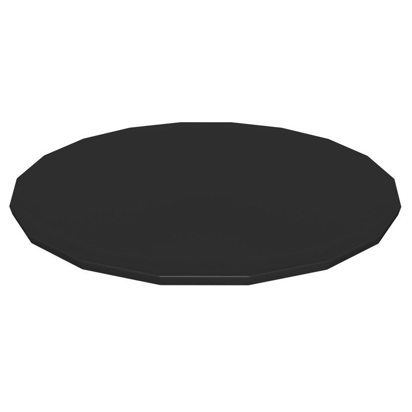 Schwarze runde PVC-Abdeckplane
