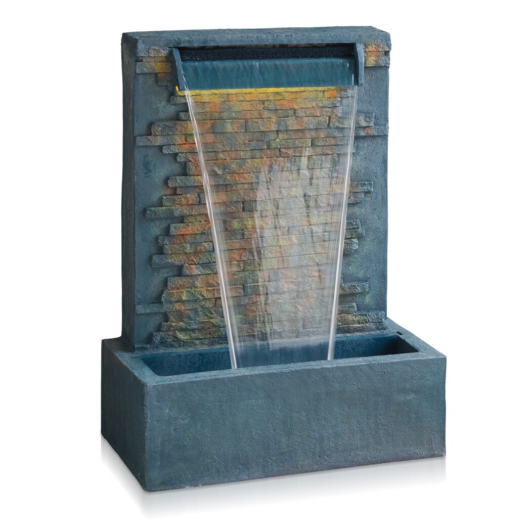 FILAGA Standbrunnen Wasserfall mit fließendem Wasser