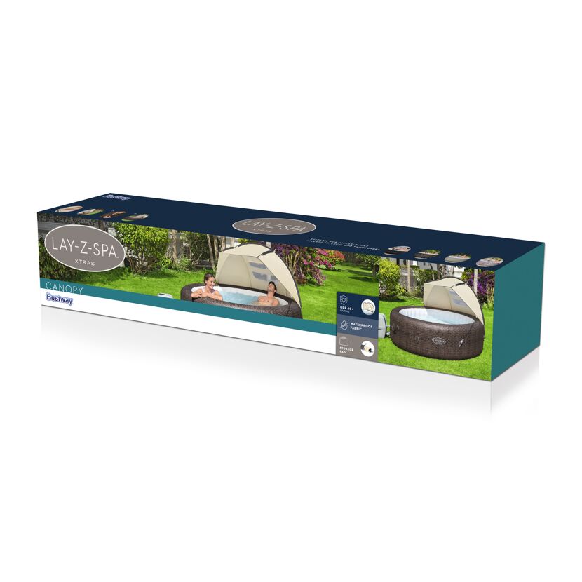 Whirlpool mit Sonnendach in Verpackung