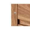 Nahaufnahme einer Ecke des Hochbeets aus Holzoptik