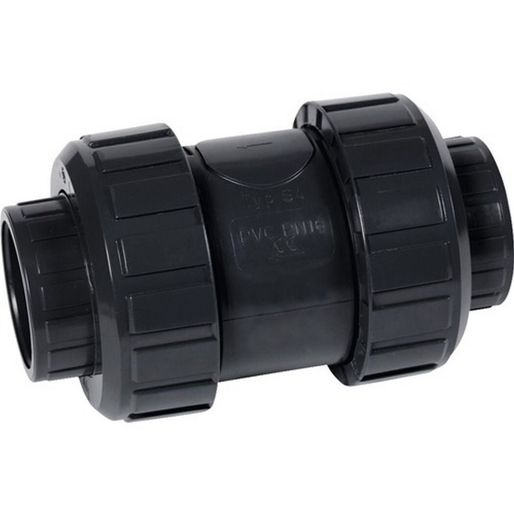 Schwarzes PVC-Rohr-Rückschlagventil