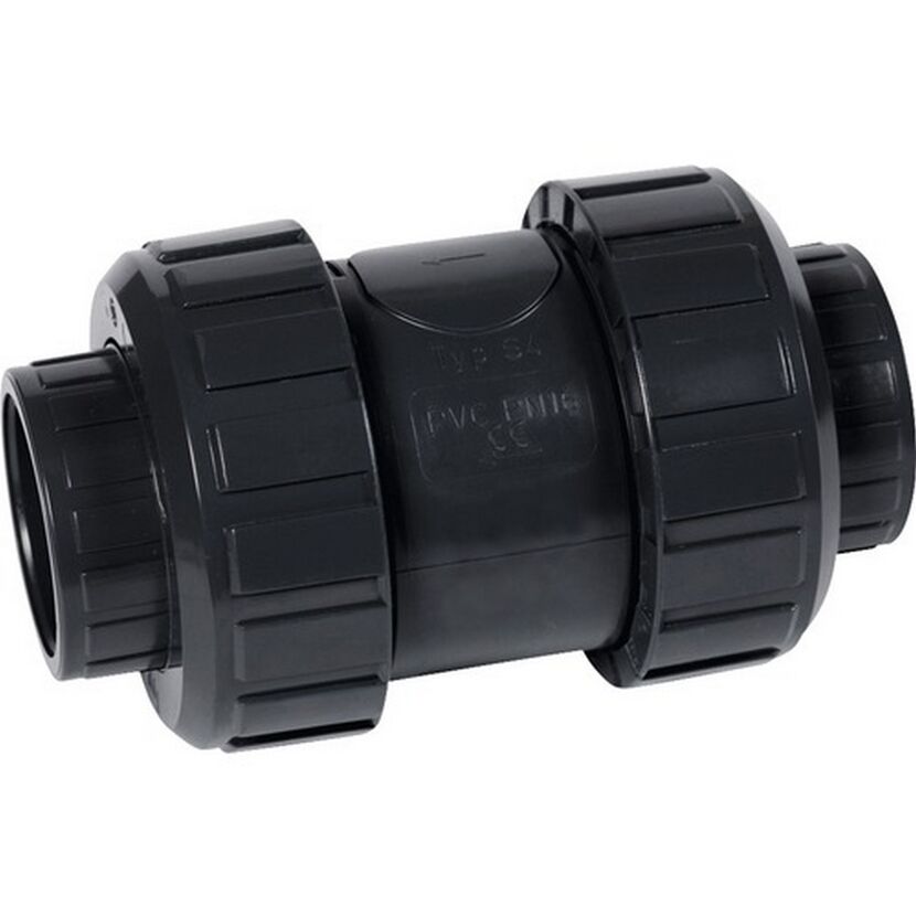 Schwarzes PVC-Rohr-Rückschlagventil