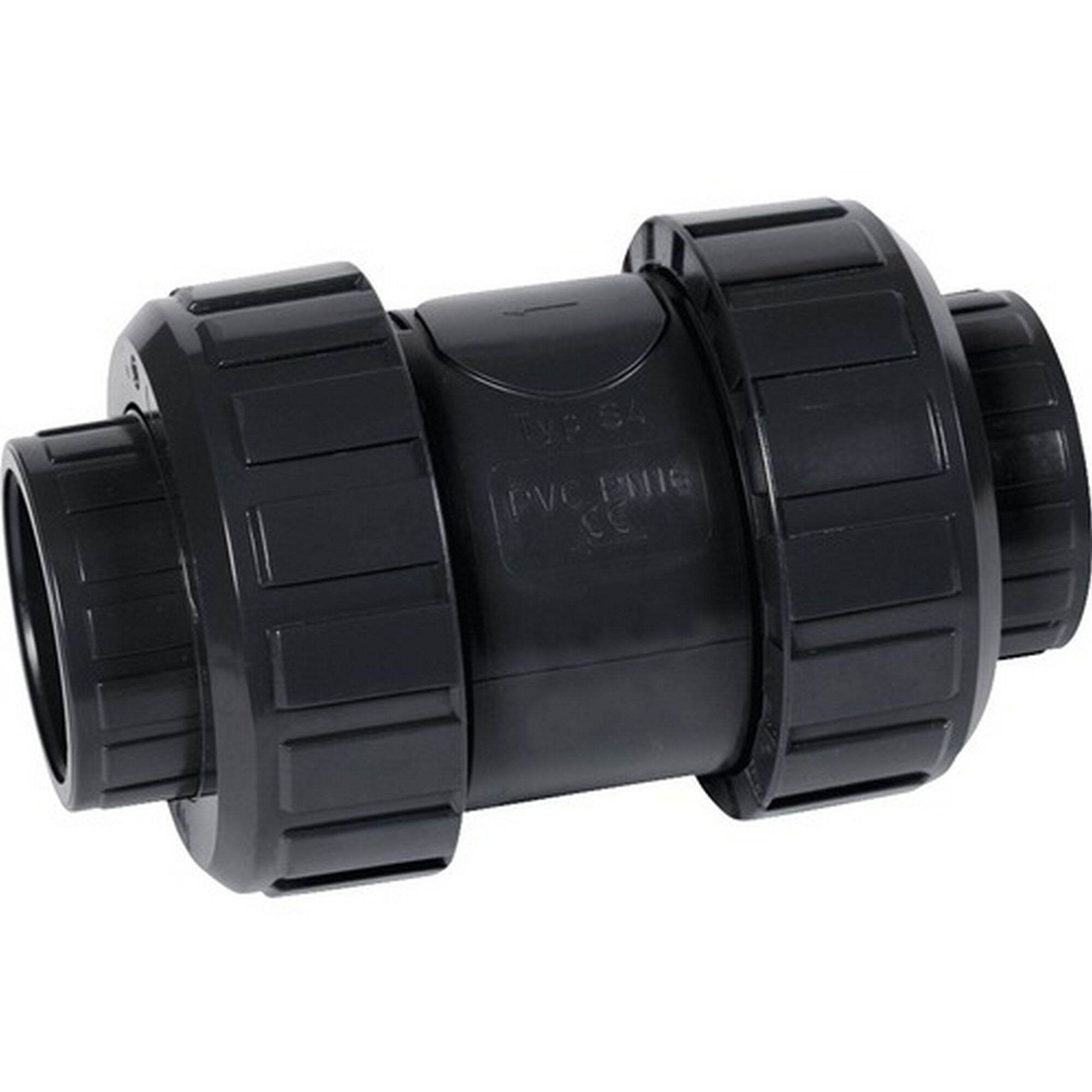 Schwarzes PVC-Rohr-Rückschlagventil