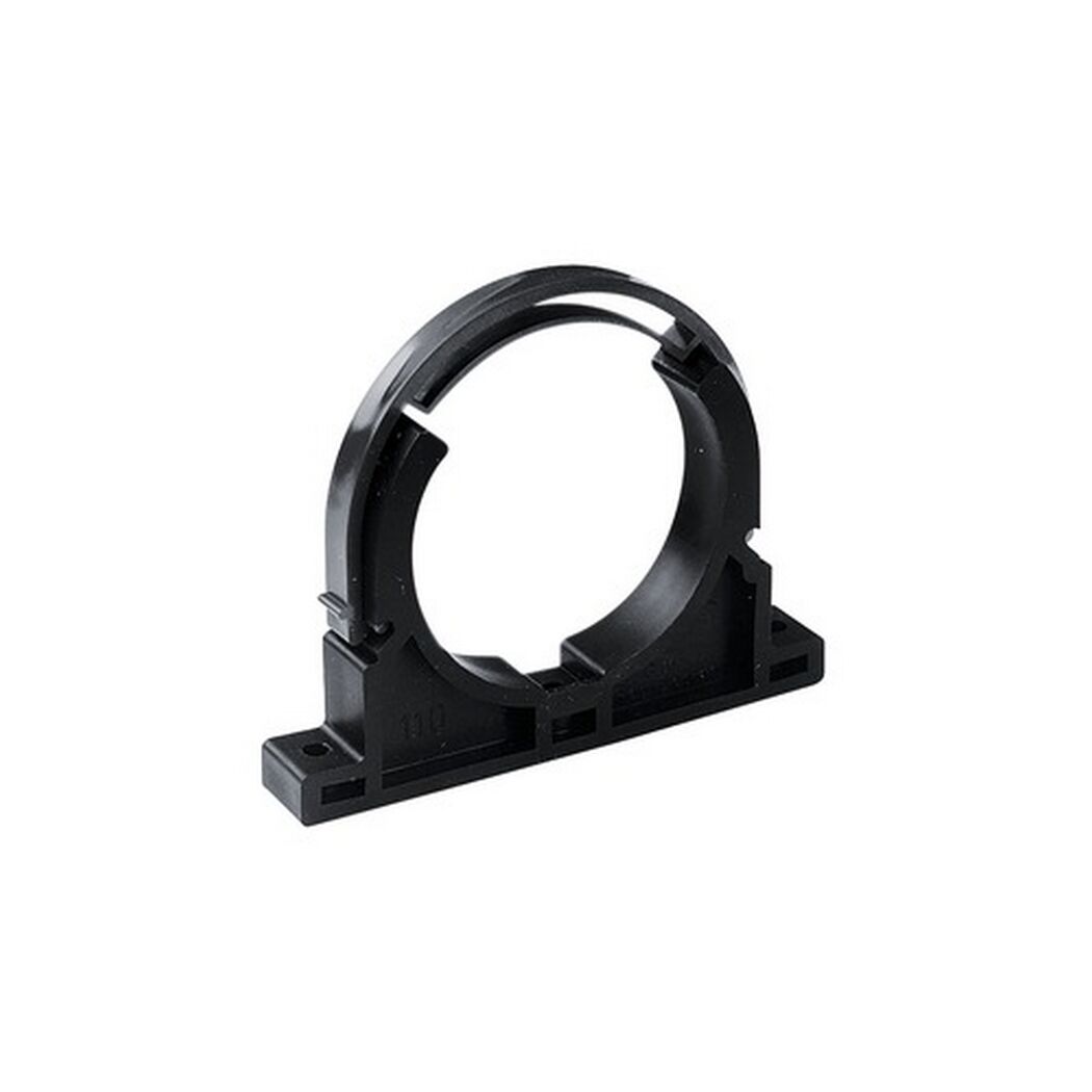 Schwarze Rohrklemme 50 mm
