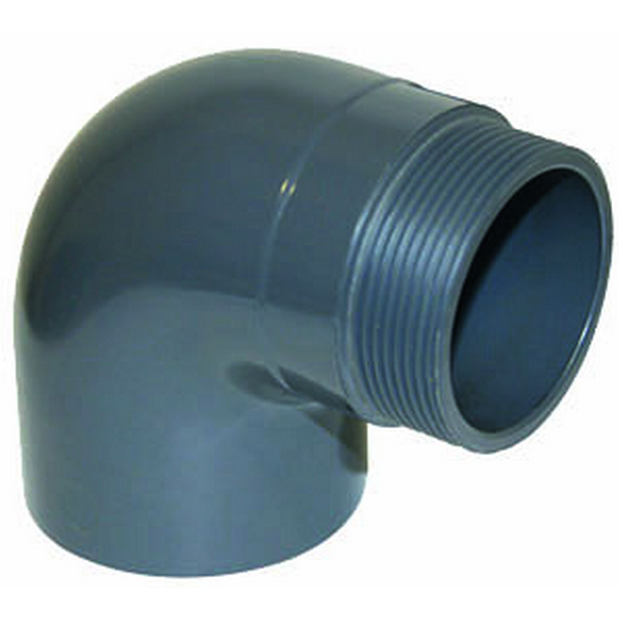 Grauer PVC Reduzierwinkel 50 mm