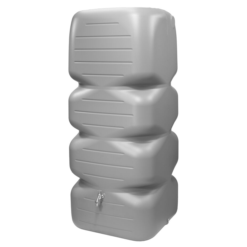 Grauer CUBUS Gartentank 1000 l