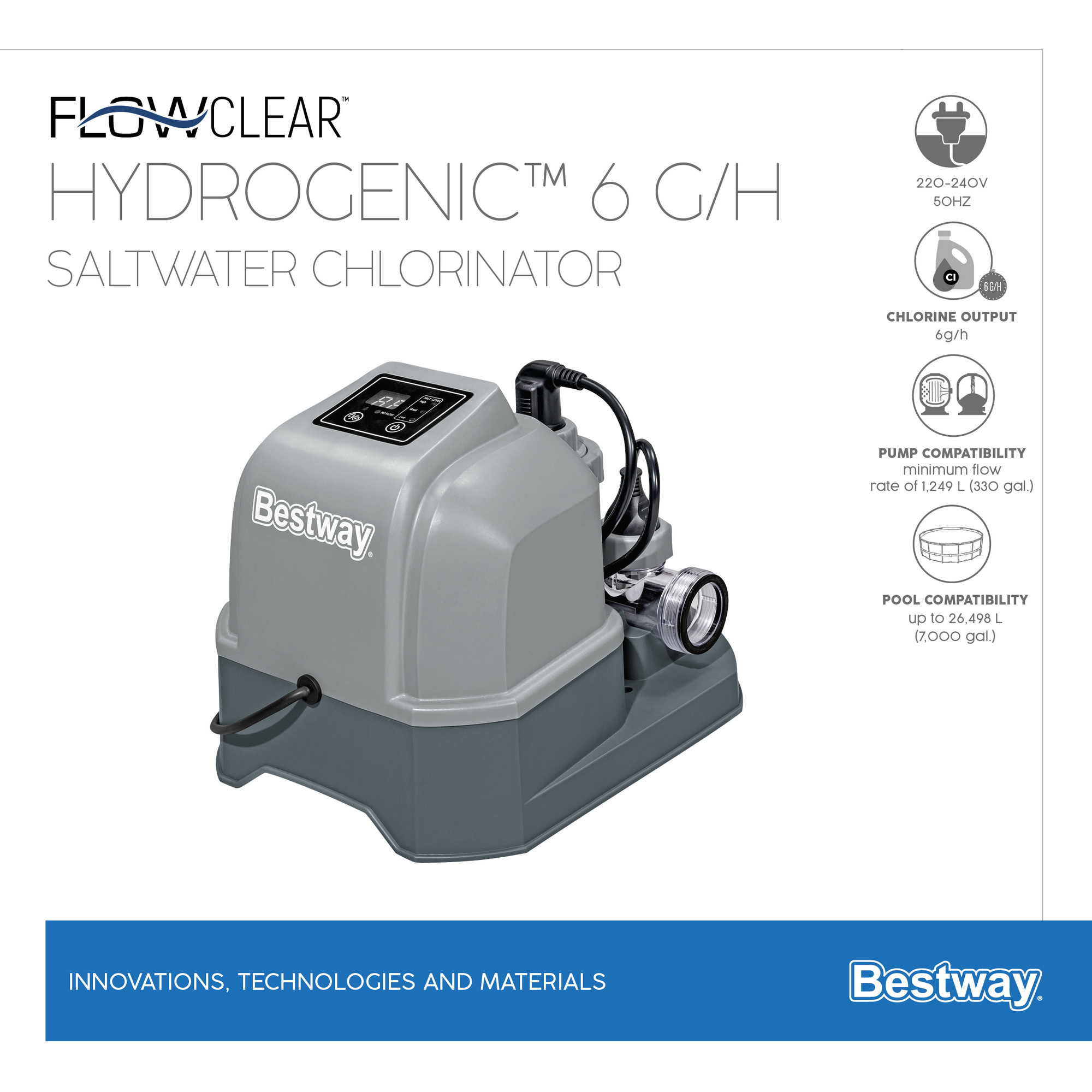 Chlorgenerator 'Flowclear' 6 g/h + product picture