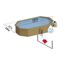 Achteckiger Pool mit Maßen und Filteranlage