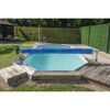 Pool-Planenaufroller grau bis 5,5 m