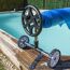 Pool-Planenaufroller grau bis 5,5 m