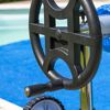 Pool-Planenaufroller grau bis 5,5 m
