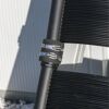 Solarheizung für Aufstellpools, Detailansicht der Befestigung