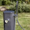 Solardusche mit Brausekopf und Fußhahn