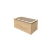 Hochbeet aus Holz mit Plexiglashaube