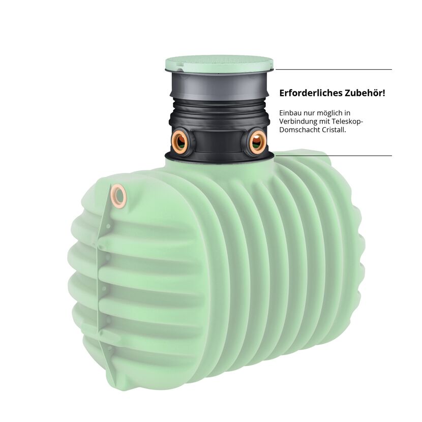 Erdtank Cristall 2.650 L mit Zubehör
